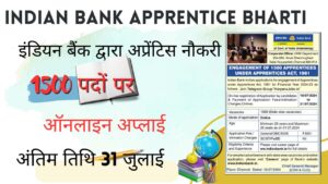 Indian Bank Apprentice Bharti 2024