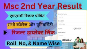 Msc 2nd year Result 2024