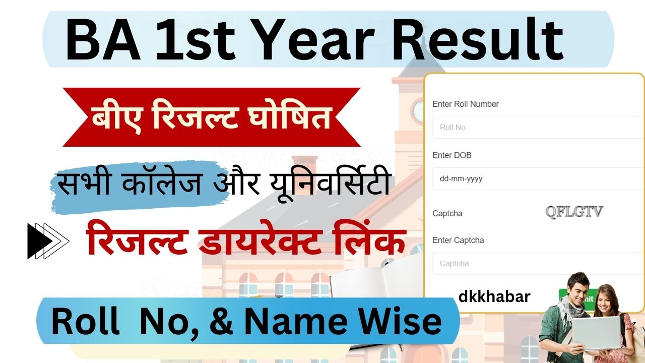 BA 1st year Result 2024