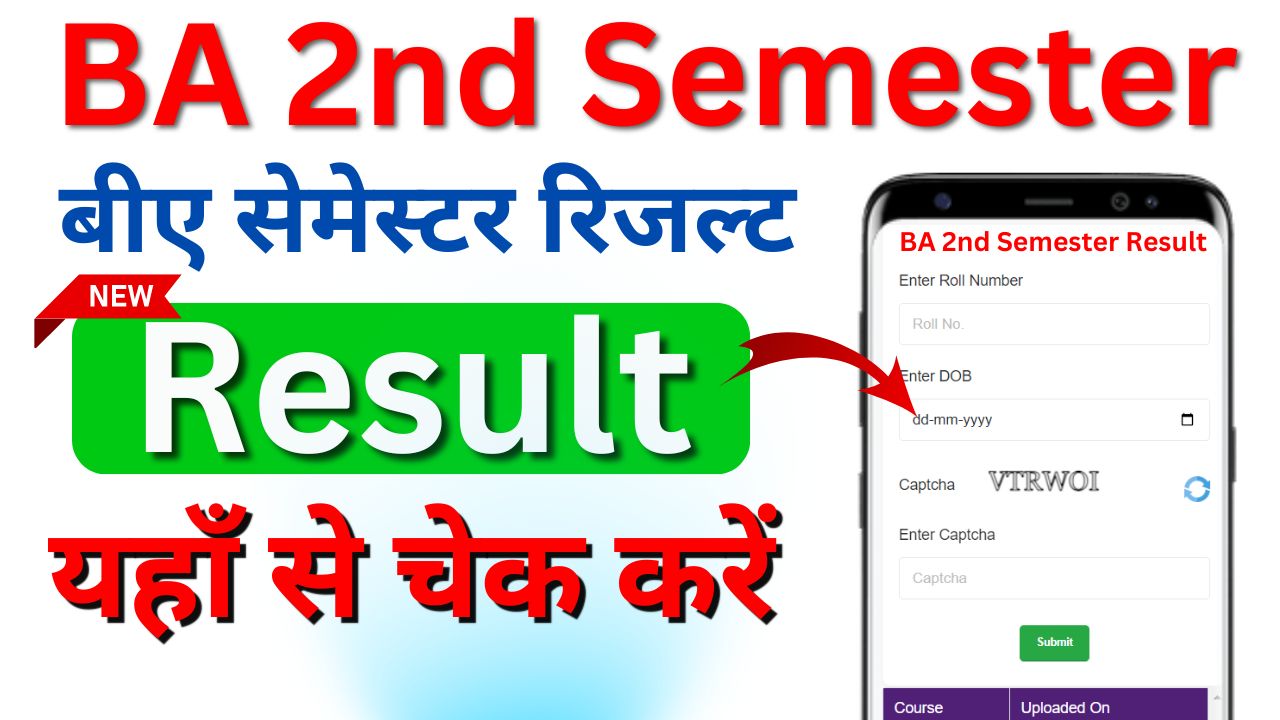 BA 2nd semester Result 2024