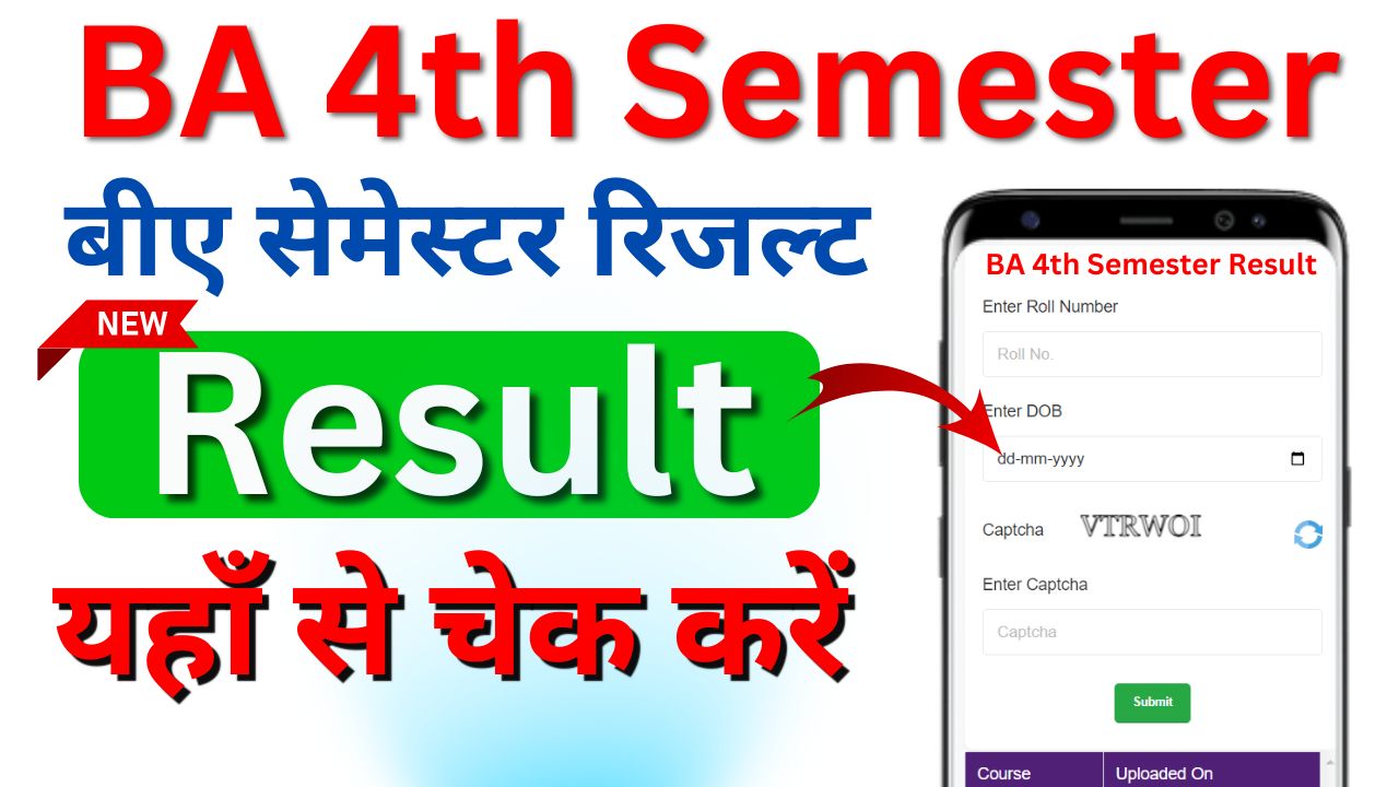 BA 4th semester Result 2024