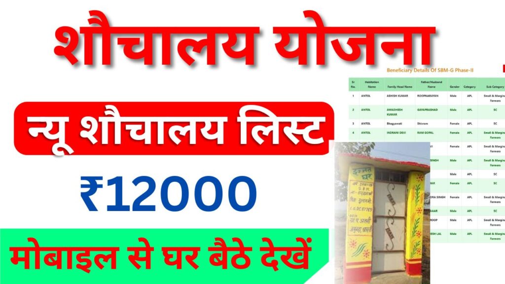 Sauchalay Yojana New List 2024