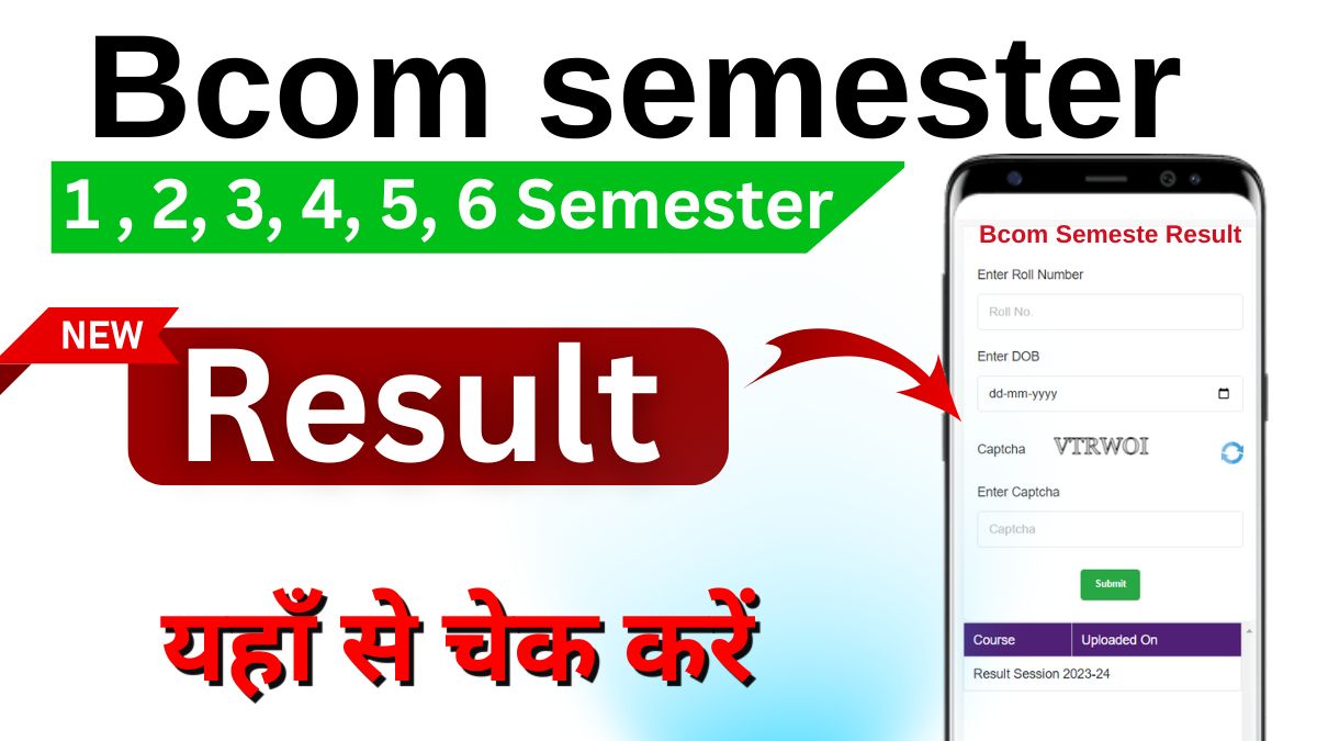 Bcom semester Result 2024