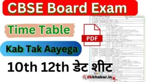 CBSE Board Time Table 2025 Kab Tak Aayega