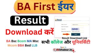 BA 1st year Result 2024 Download