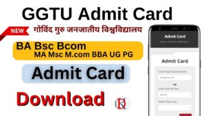 GGTU Admit Card