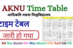 AKNU Time Table