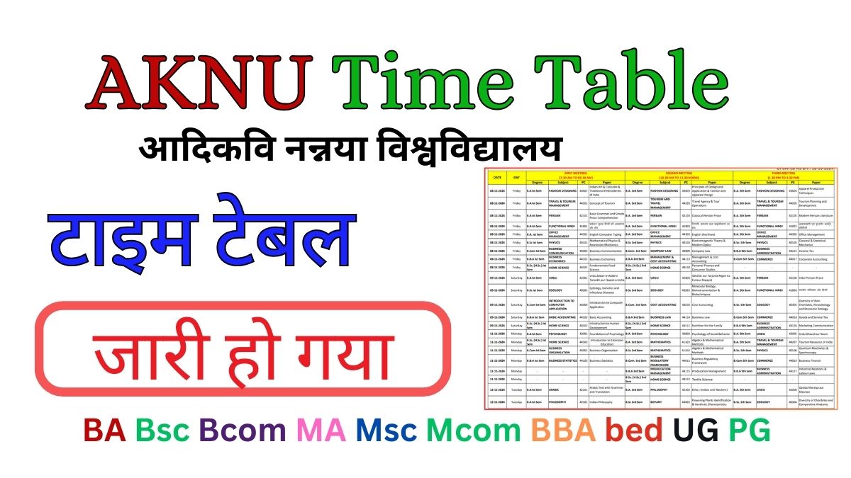 AKNU Time Table