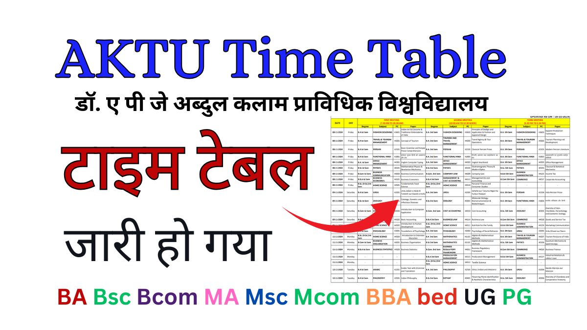 AKTU Time Table