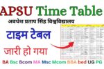 APSU Time Table