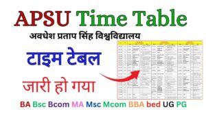 APSU Time Table