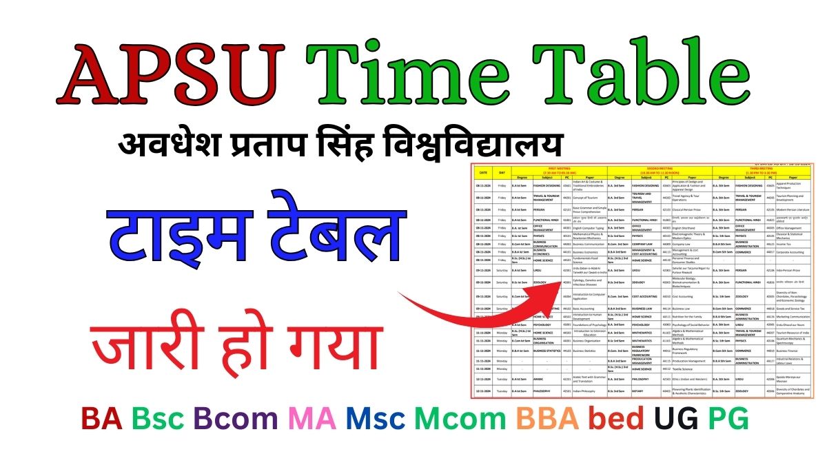 APSU Time Table