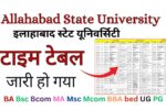 Allahabad State University Time Table