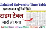 Allahabad University Time Table