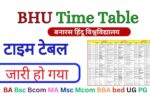 BHU Time Table