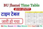 BU Jhansi Time Table