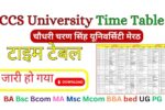 CCS University Time Table