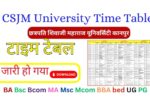 CSJM University Time Table