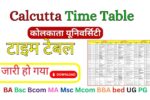 Calcutta Time Table