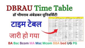 DBRAU Time Table