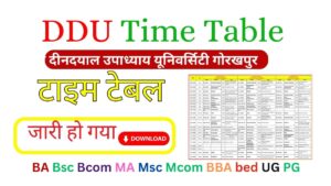 DDU Time Table