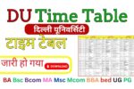 DU Time Table