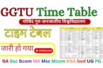 GGTU Time Table