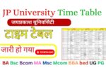 JP University Time Table