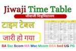 Jiwaji Time Table