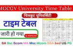 MGCGV University Time Table