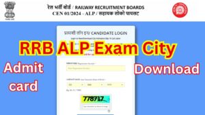 RRB ALP Exam City