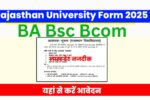 Rajasthan University Exam Form 2024