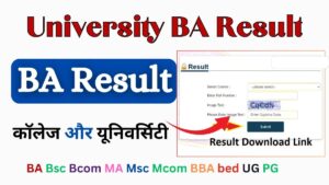 University BA Result