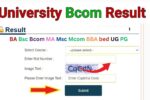 University Bcom Result