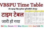 VBSPU Time Table