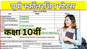 UP Scholarship Status class 10th