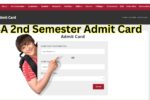 BA 2nd Semester Exam Admit Card