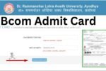 Avadh University Bcom Admit Card