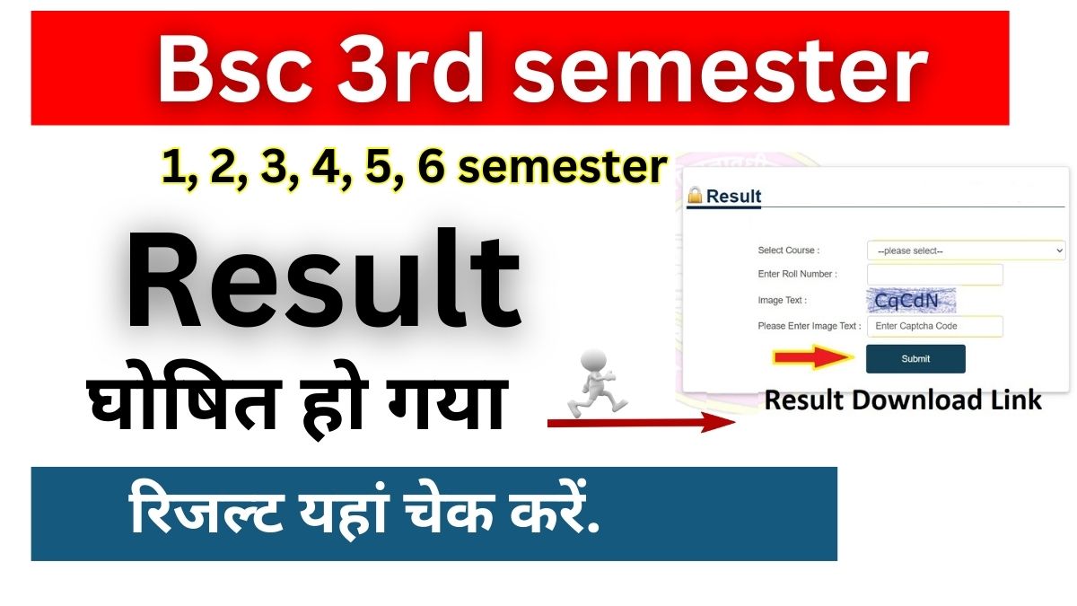 Bsc 3rd semester Result 2024