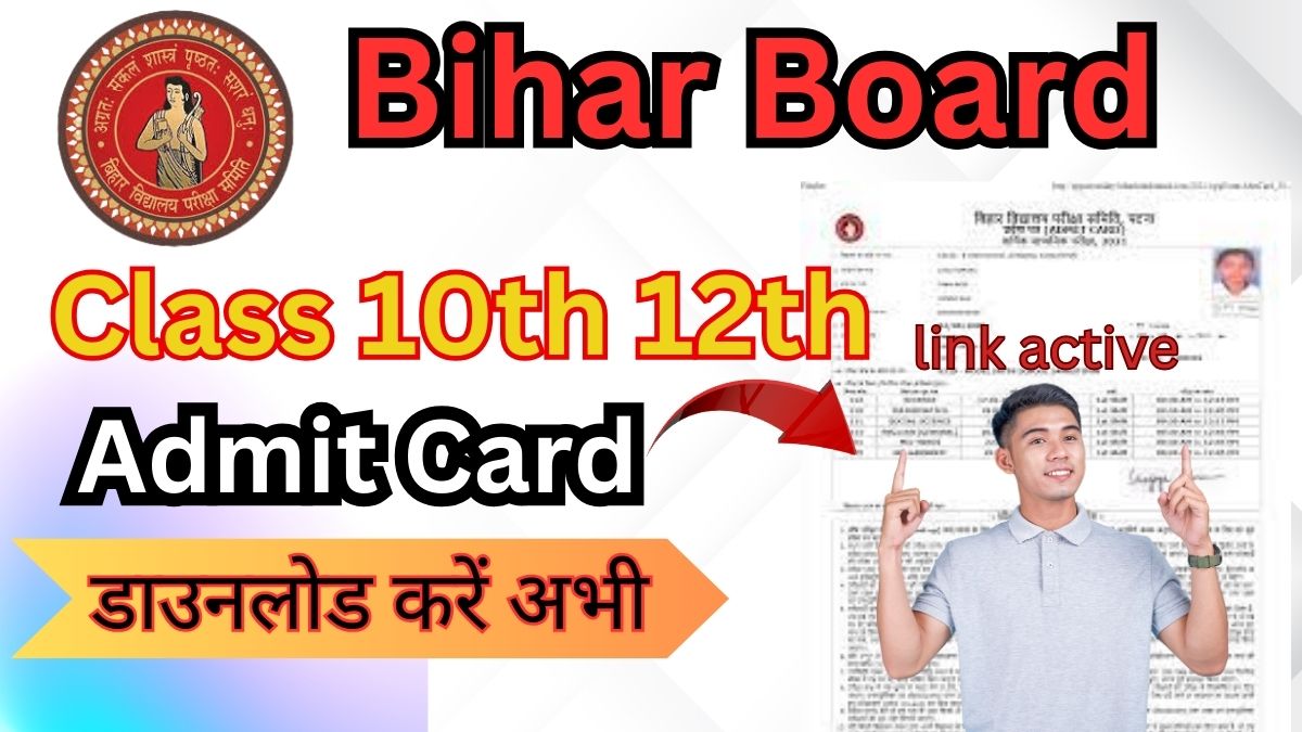 MP board 10th 12th admit card download