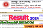 Jiwa ji University Result 2024