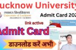 Lucknow University Admit Card 2024