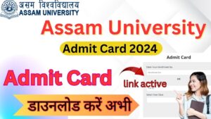 Assam University Result 2024