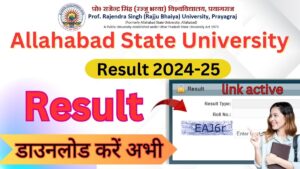 Allahabad State University Result 2024-25