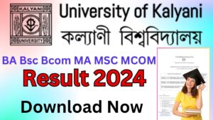 Kalyani University Result 2024