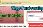 Siddharth University Result 2024