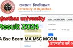 Rajasthan University Result 2024