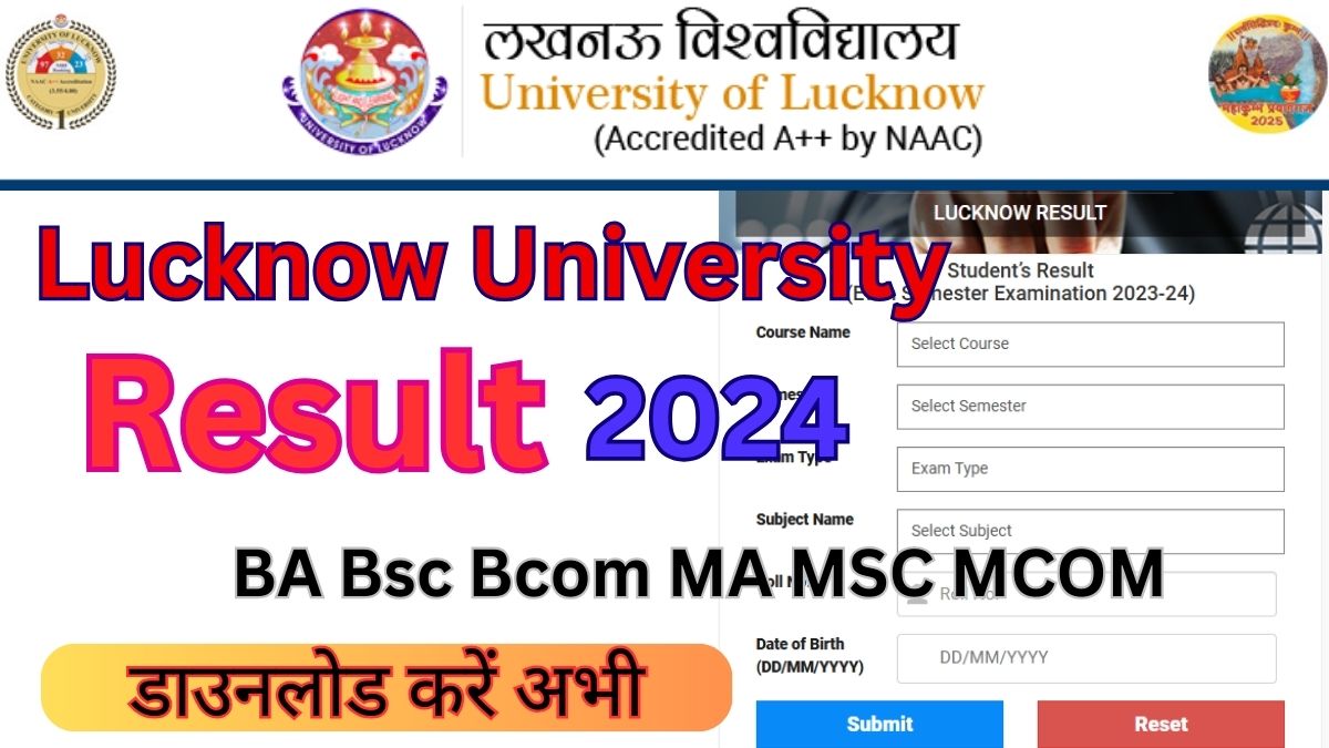 Lucknow University Result 2024