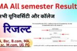 MA semester Result 2024