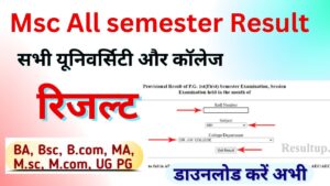 Msc semester Result 2024